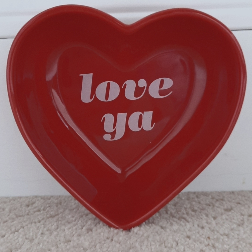 Ceramic Red Candy Dish